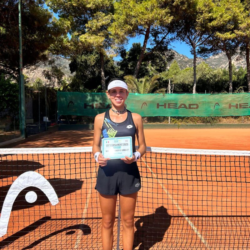 Primo titolo Itf per Pedone che brinda al successo a Pula