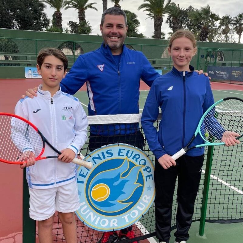 Freni e Gioè in gara a Malta, Tennis Europe under 12