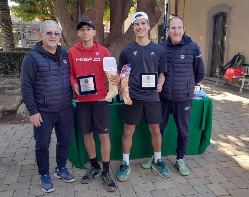 Al torneo giovanile di Natale successi nei doppi di Muscolino – De Bellis e Pivetti – Moncada