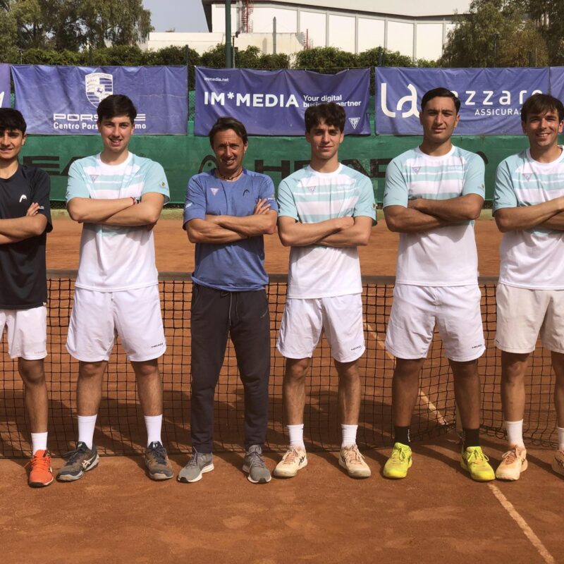 Serie C maschile tennis: vincono sia la squadra “a” sia la squadra “b”