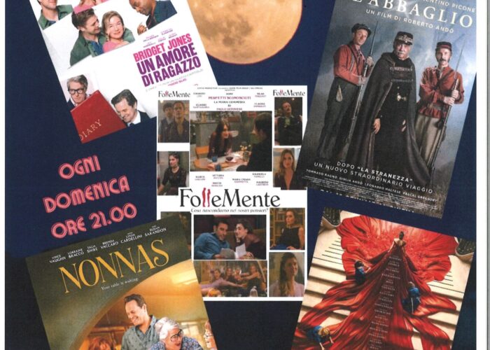 Domenica 31 agosto, ultimo appuntamento con “Cinema sotto la luna”