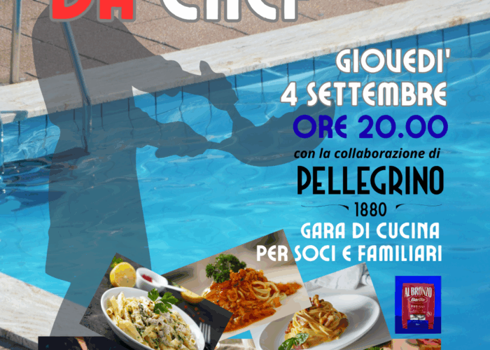 Un giorno da Chef 2025: appuntamento a giovedì 4 settembre a bordo piscina