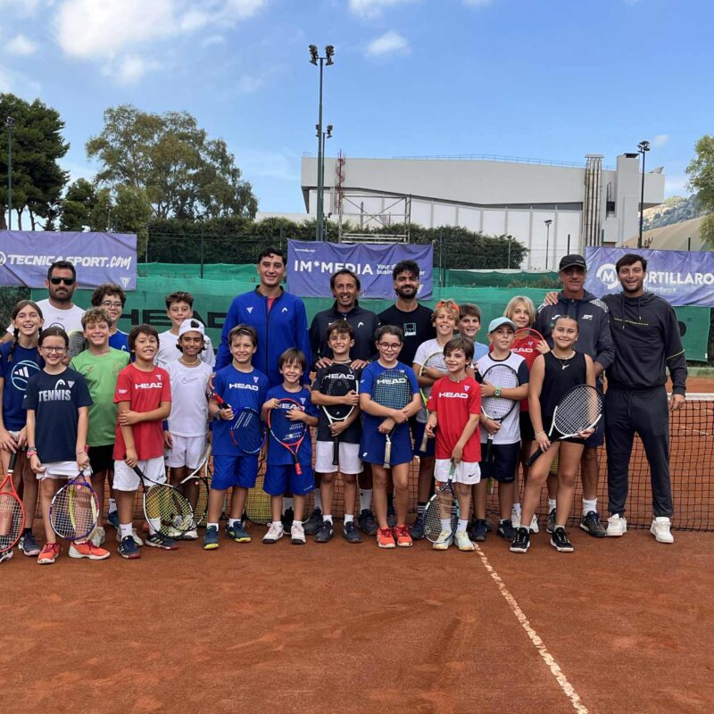 Gli allievi della Scuola Tennis incontrano i giocatori della serie A1