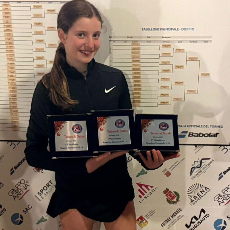 Due vittorie su tre finali disputate per Pivetti al Torneo di Natale concluso a San Gregorio di Catania