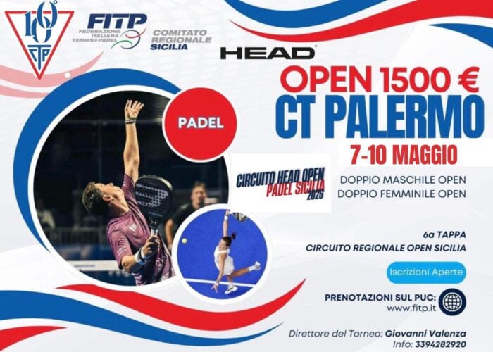 Torneo Open Padel: martedì 5 maggio la chiusura delle iscrizioni, si gioca dal 7 al 10