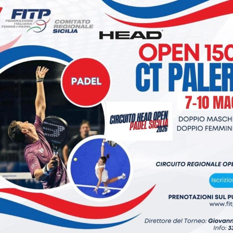 Torneo Open Padel: martedì 5 maggio la chiusura delle iscrizioni, si gioca dal 7 al 10