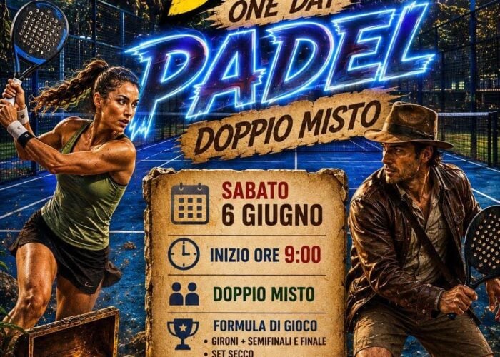 Il 6 giugno il Torneo di Padel Tpra Intrasociale doppio misto