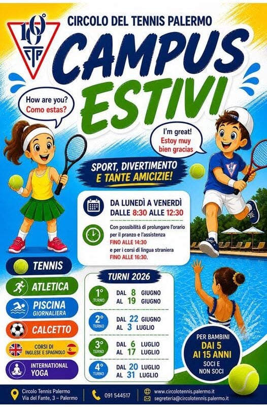 Campus Estivo 2026: manca sempre meno all’inizio, iscrizioni aperte anche agli esterni