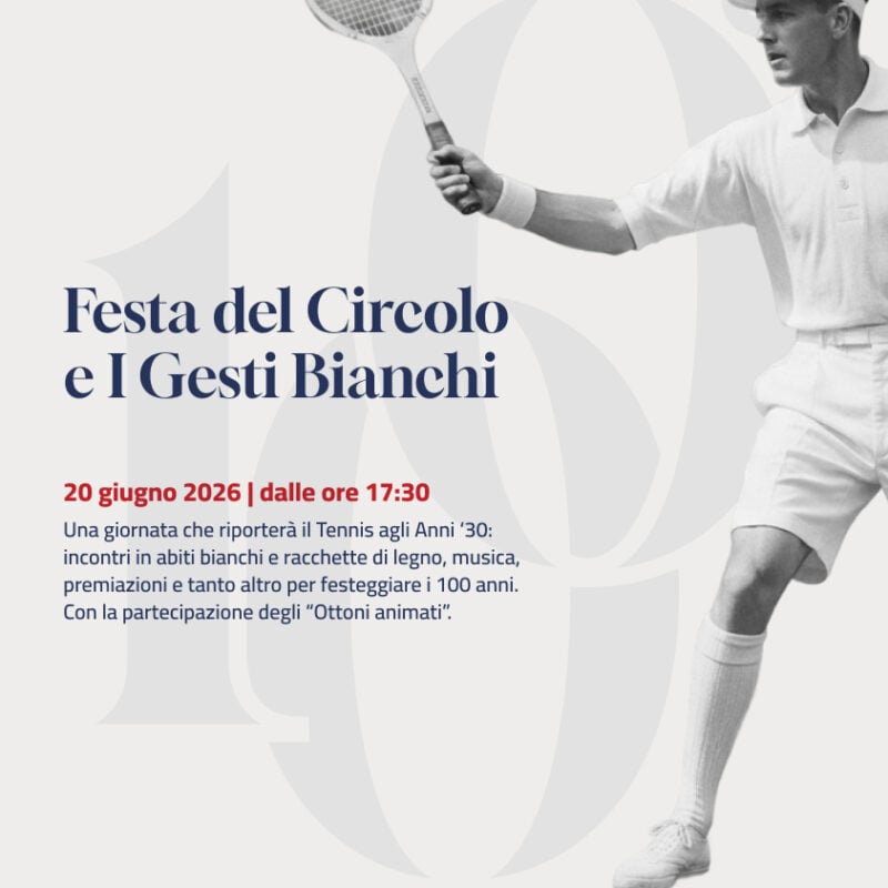 Festa del Circolo e i Gesti Bianchi: appuntamento al 20 giugno, adesioni entro il 15 giugno