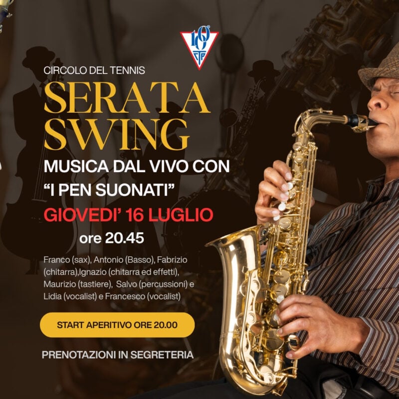 Musica dal vivo giovedì 16 luglio al Circolo