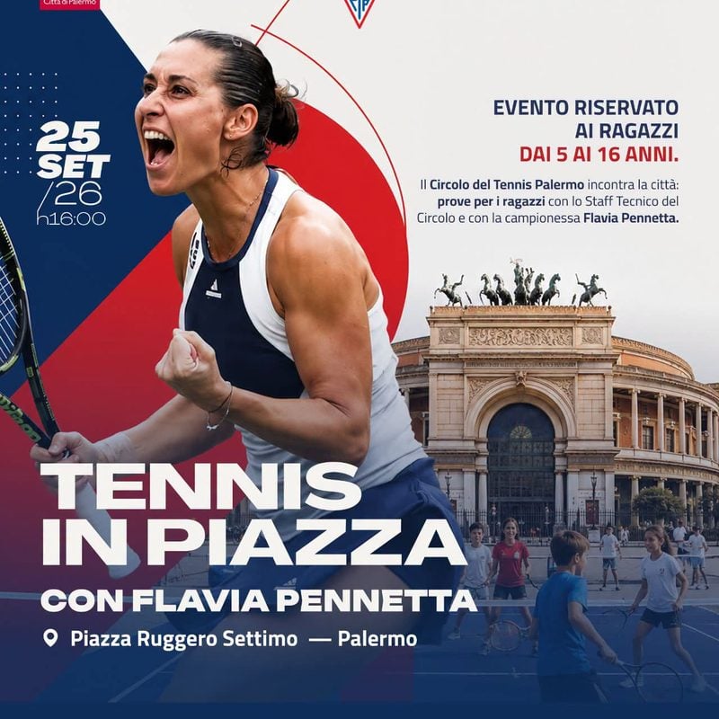 Venerdì pomeriggio il Tennis in Piazza con la campionessa degli Us Open 2015 Flavia Pennetta