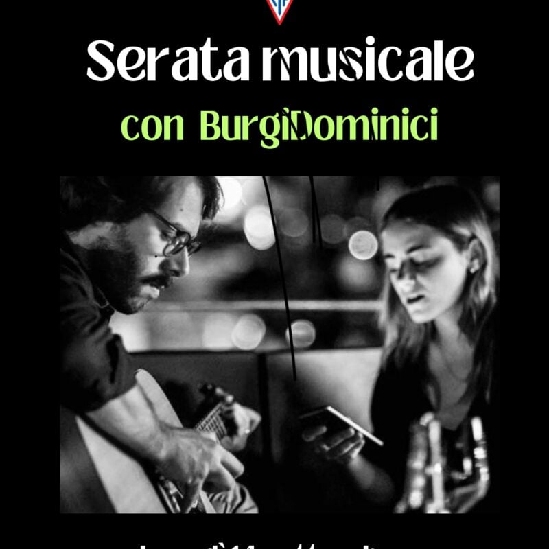 Serata musicale lunedì 14 settembre